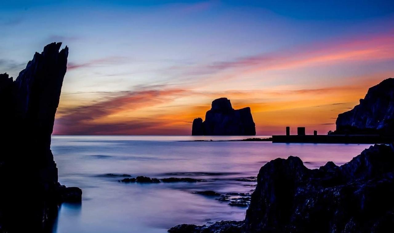 فيلا L'Estasi Tanca Piras A Bordo Piscina Con Vista Mare Nebida المظهر الخارجي الصورة